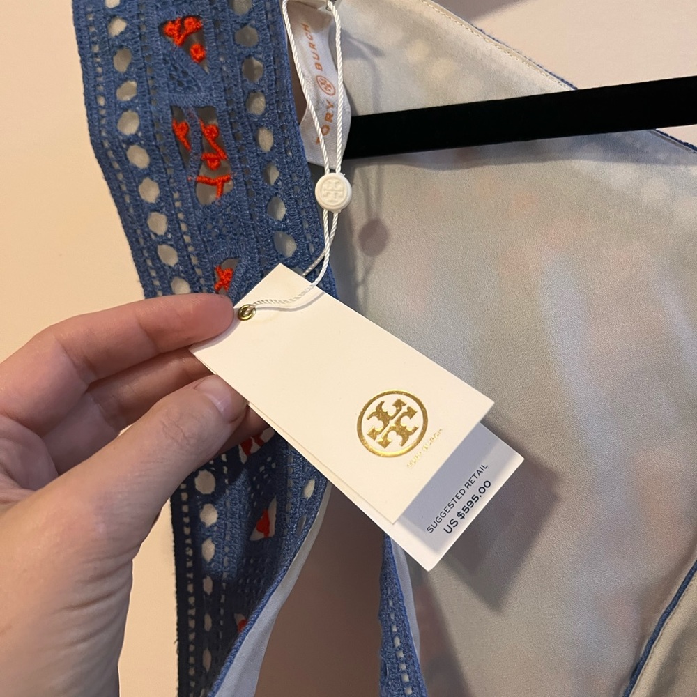 NWT TORY BURCH Crochet Evie Top size 12 - Picture 10 of 12